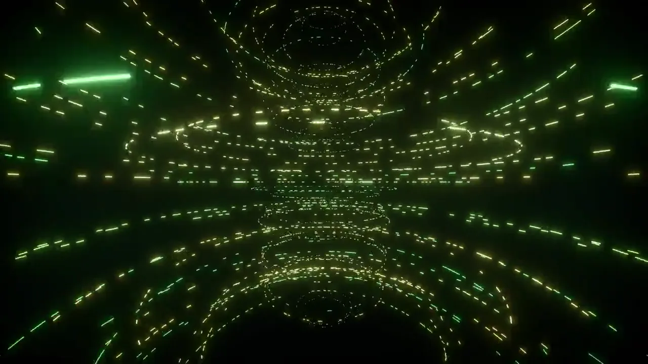 A luminous abstract tunnel from licensed stock footage